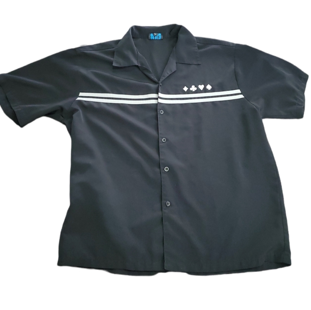 💥50% sale💥MT:2 poker button down short sleeve short szL #b286